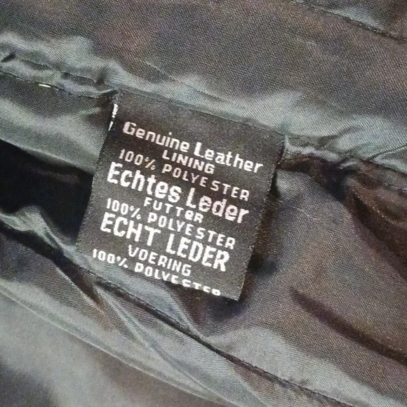 Men's Black Leather Performance Jacket - Picture 4 of 5